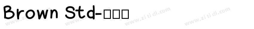 Brown Std字体转换